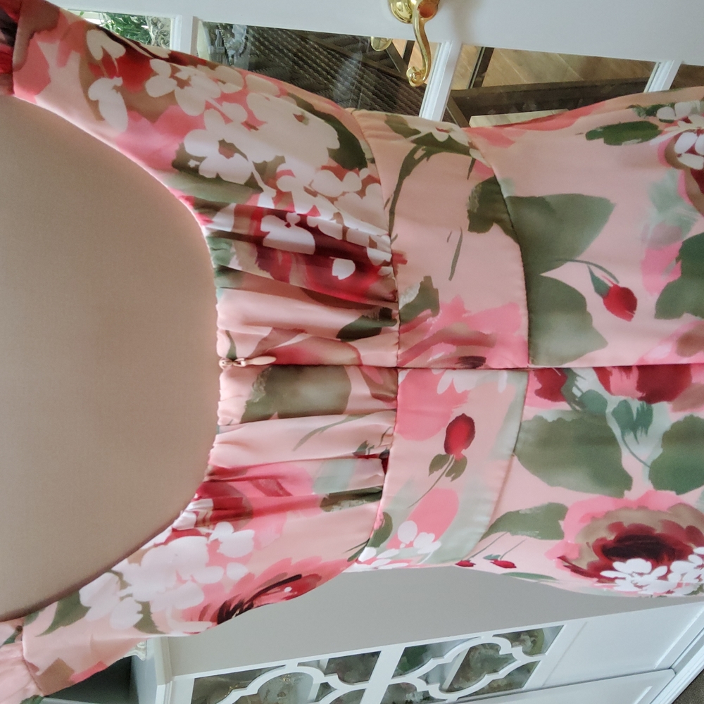 Connected Apparel Floral Print Dress - Picture 7 of 9